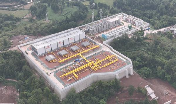 川气东送二线铜梁压气站。受访者供图